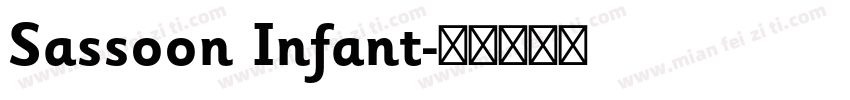 Sassoon Infant字体转换
